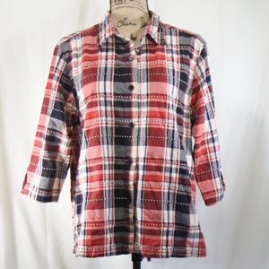 Northcrest 3/4 sleeve button down